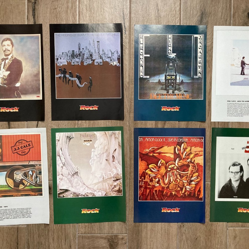 106 Poster Pages featuring classic album covers, from Italian Rock Magazine - Picture 4 of 4